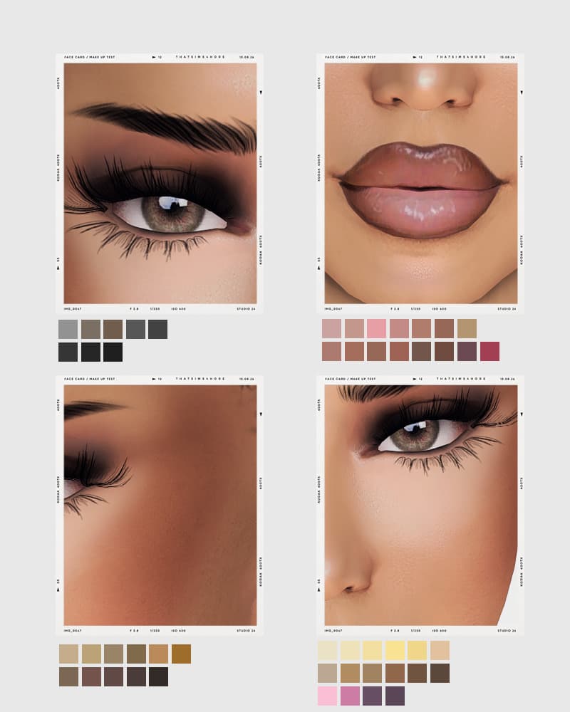 Галерея мода Набор для макияжа Facecard makeup set #1